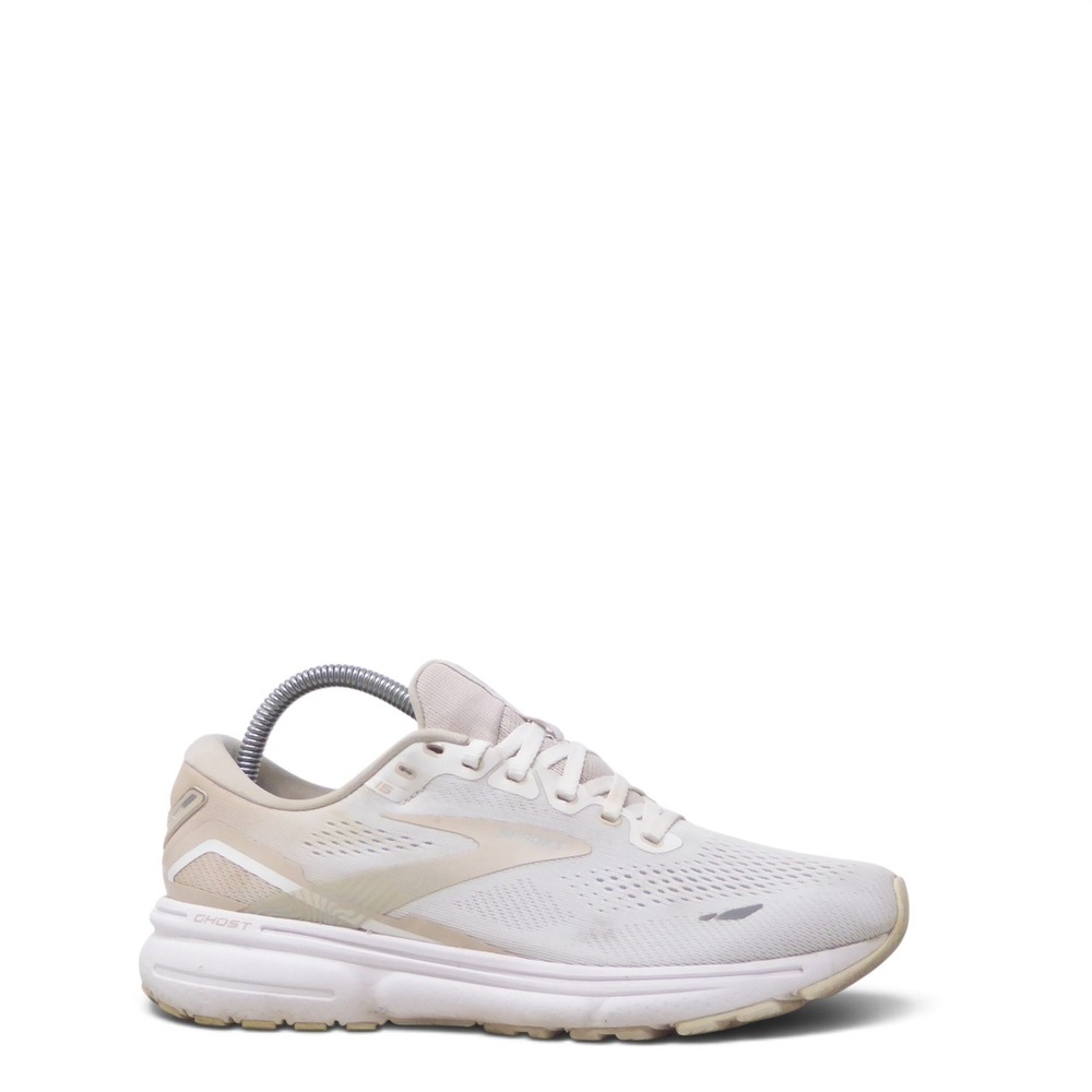 Brooks Womens Running Shoes White Ghost 15 Neutral Road Cushion 9B